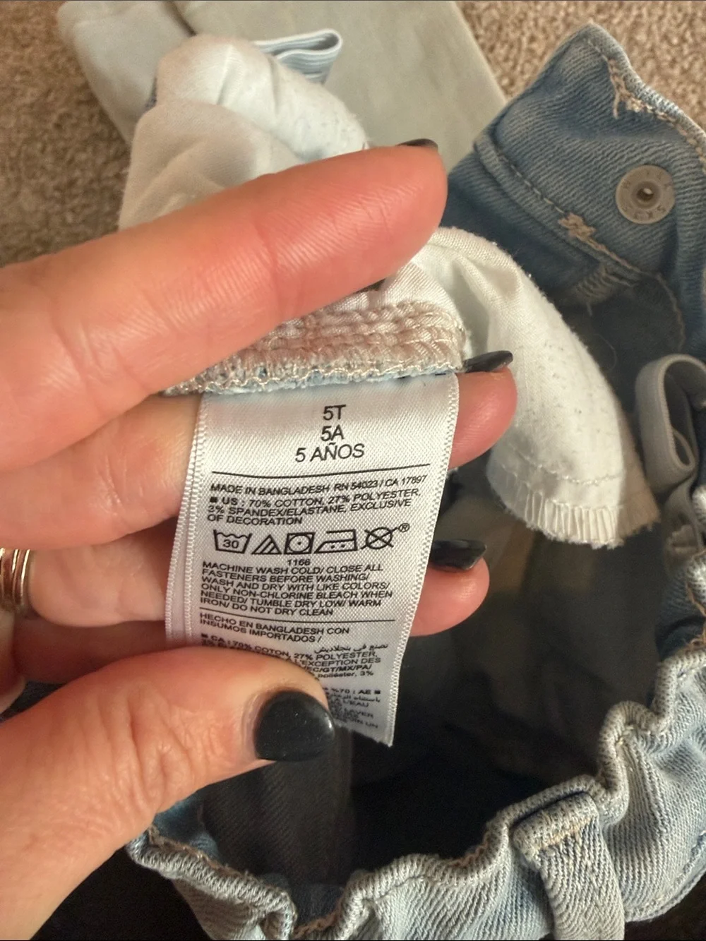 Old Navy Light Blue Heart Patch Kids Jeans
